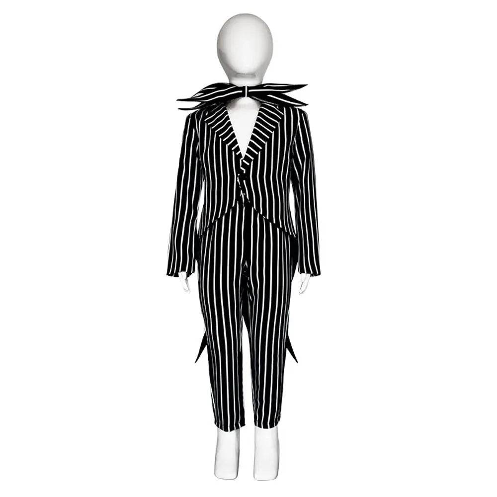 Adult kids Jack Skellington Sally Suit Costume The Nightmare Before Christmas for women men Boy Girl full Set - Azufun