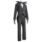 Adult kids Jack Skellington Sally Suit Costume The Nightmare Before Christmas for women men Boy Girl full Set - Azufun