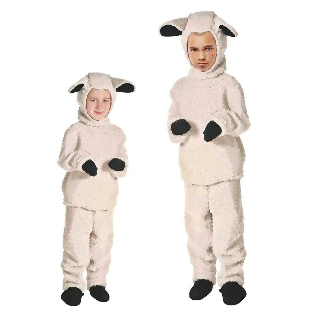 Adult kids Shepherd Sheep Costume Animal Cosplay Matching Costume - Azufun