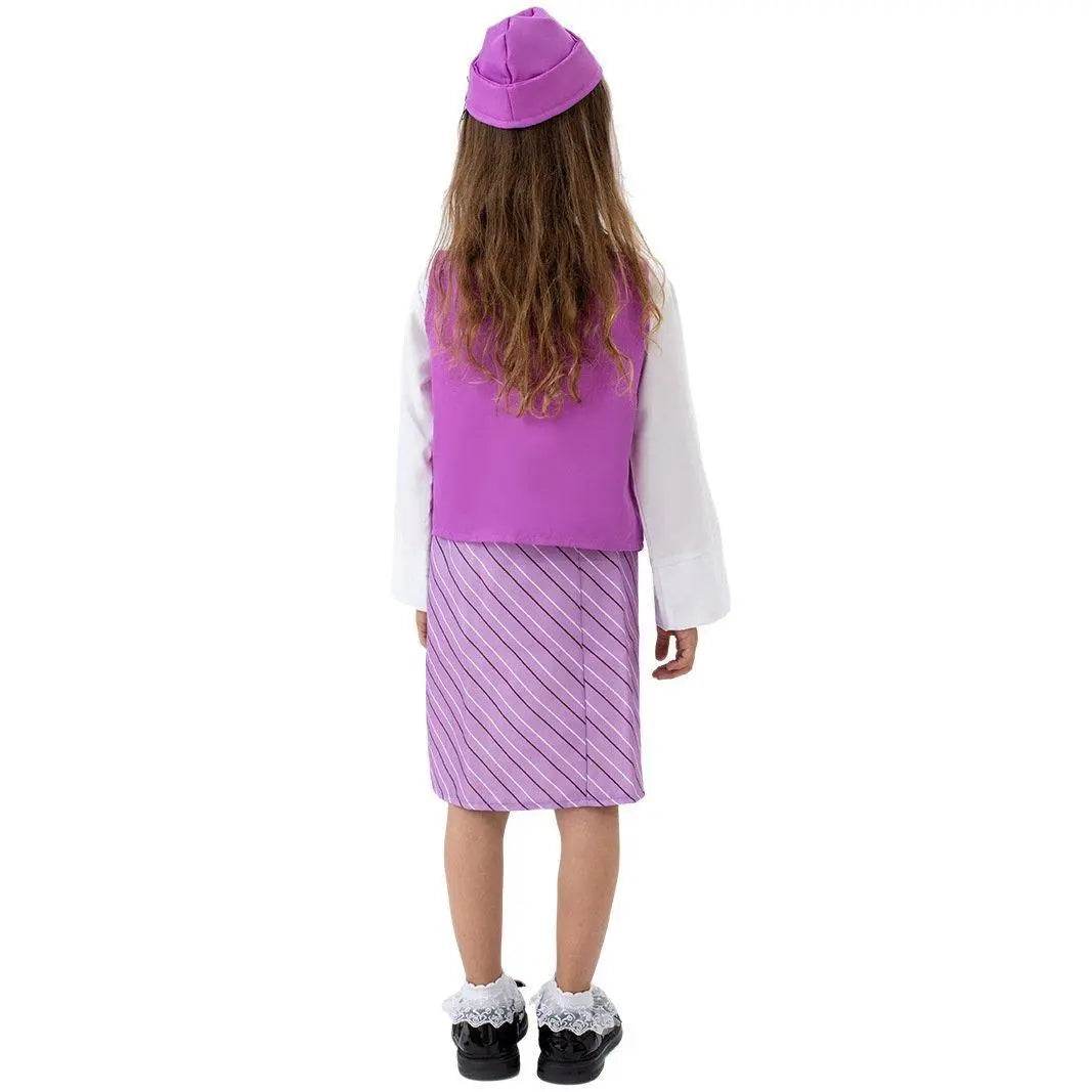 Airline Stewardess Cosplay Costume Flight Attendant Costume For Kids - Azufun