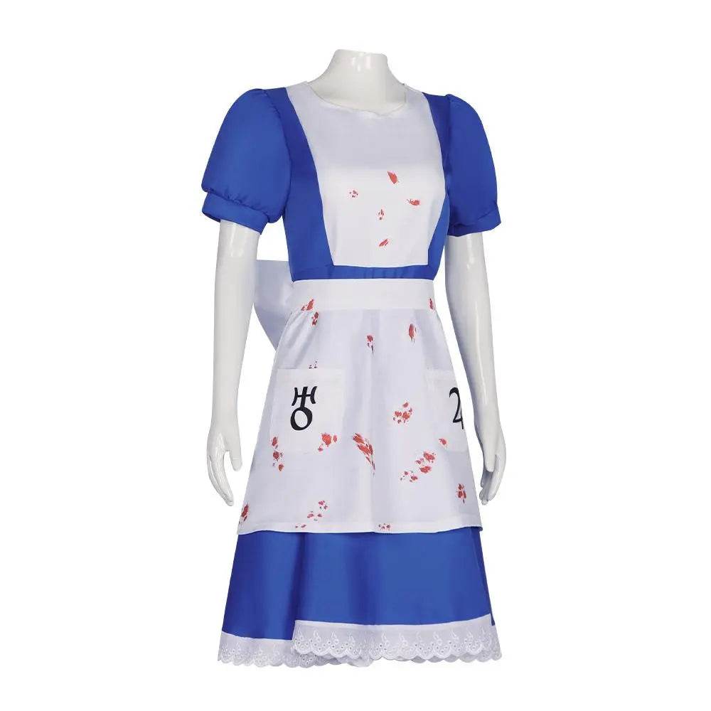 Alice Madness Returns Maid Cosplay Costume Outfit Halloween Carnival Suit - Azufun
