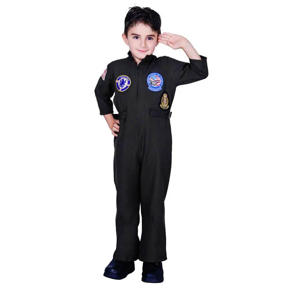 Astronaut Space Suit Kids 70s Costumes Cosplay Party Carnival - Azufun