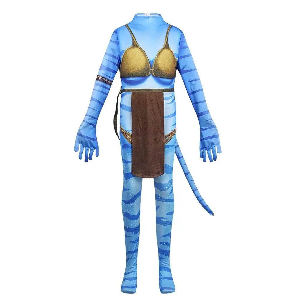 Avatar: The Way of Water Cosplay Costume adult zentai costume Sets and Mask Up For kids - Azufun