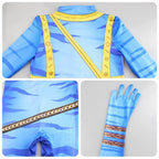 Avatar: The Way of Water Cosplay Costume adult zentai costume Sets and Mask Up For kids - Azufun