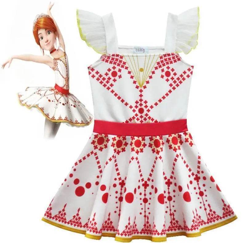 Ballerina Felicie Cosplay Costume for Girls Party Clothes Costume for Kids dancing dress - Azufun