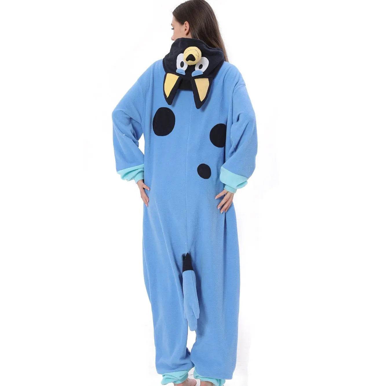 Bluey Onesies Costume Kigurumi PJS Pajamas Outfit for Adult Kids Girl Boy - Azufun
