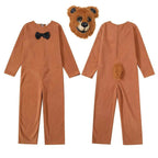 Brown Bear animal furry costume Children's Day Matching Pets Party Halloween - Azufun