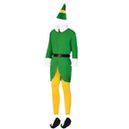 Buddy Elf Christmas Cosplay Costume Full Set Party Costumes for Men - Azufun