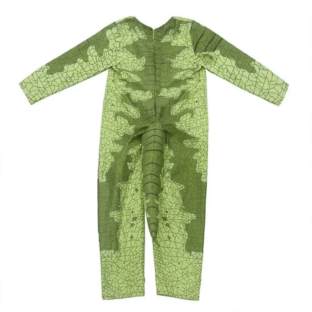 Child's Triceratops Dinosaur Cosplay Costume Jumpsuit Halloween Dress Up for Kids - Azufun