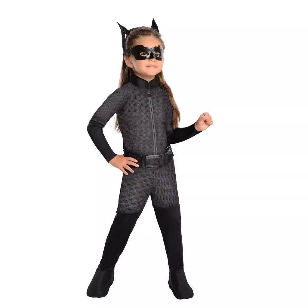 Children's Catwoman Costume Dark Knight 4-piece set Kids - Azufun