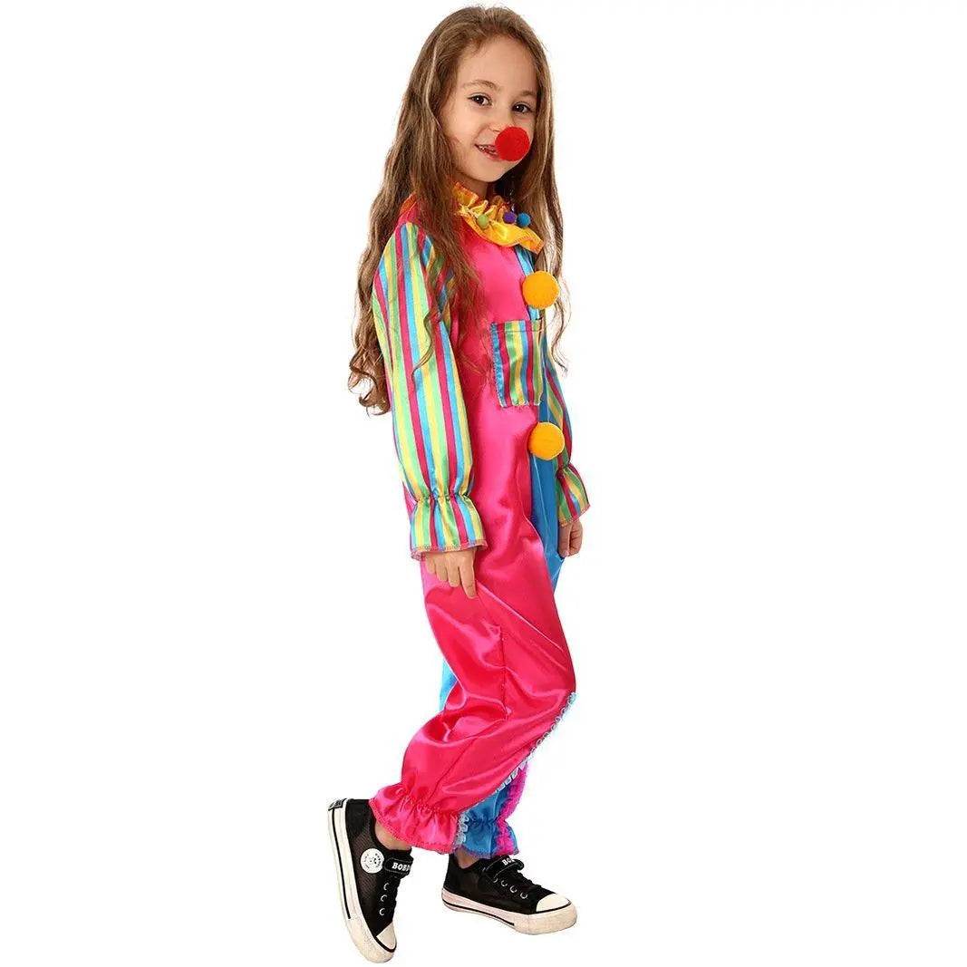 Children's Clown Costume Jumpsuit Carnival Cosplay Halloween and Stage Performance Outfit - Azufun