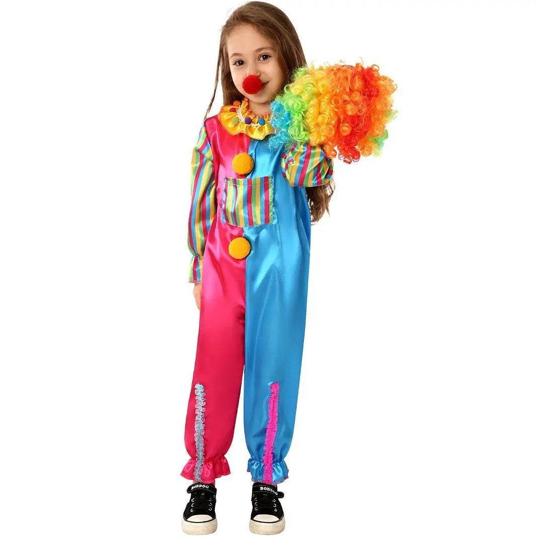 Children's Clown Costume Jumpsuit Carnival Cosplay Halloween and Stage Performance Outfit - Azufun