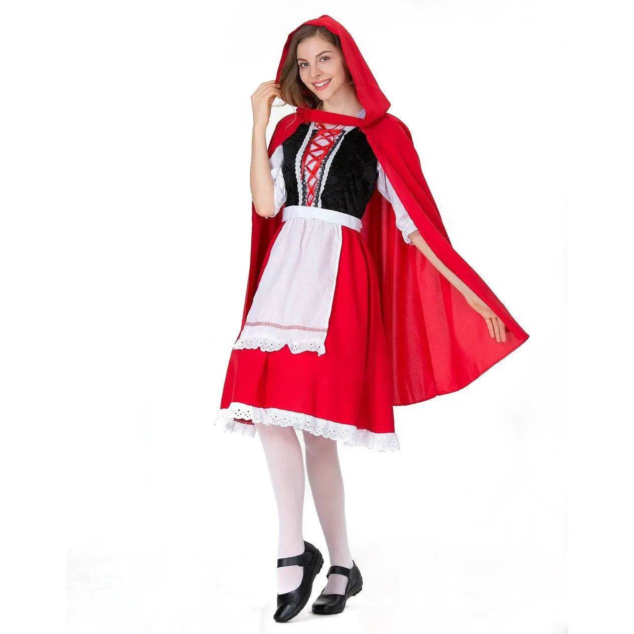 Children's Day Halloween kindergarten Little Red Riding Hood show costume family performance - Azufun