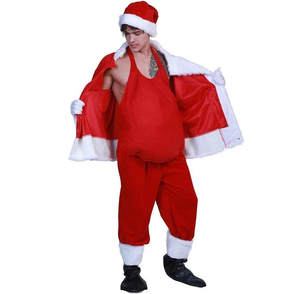 Christmas Costume Accessories Santa Claus Fake Belly Props Unisex - Azufun