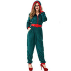 Christmas Family Matching Costume Onesies Hooded Pajamas Jumpsuit - Azufun