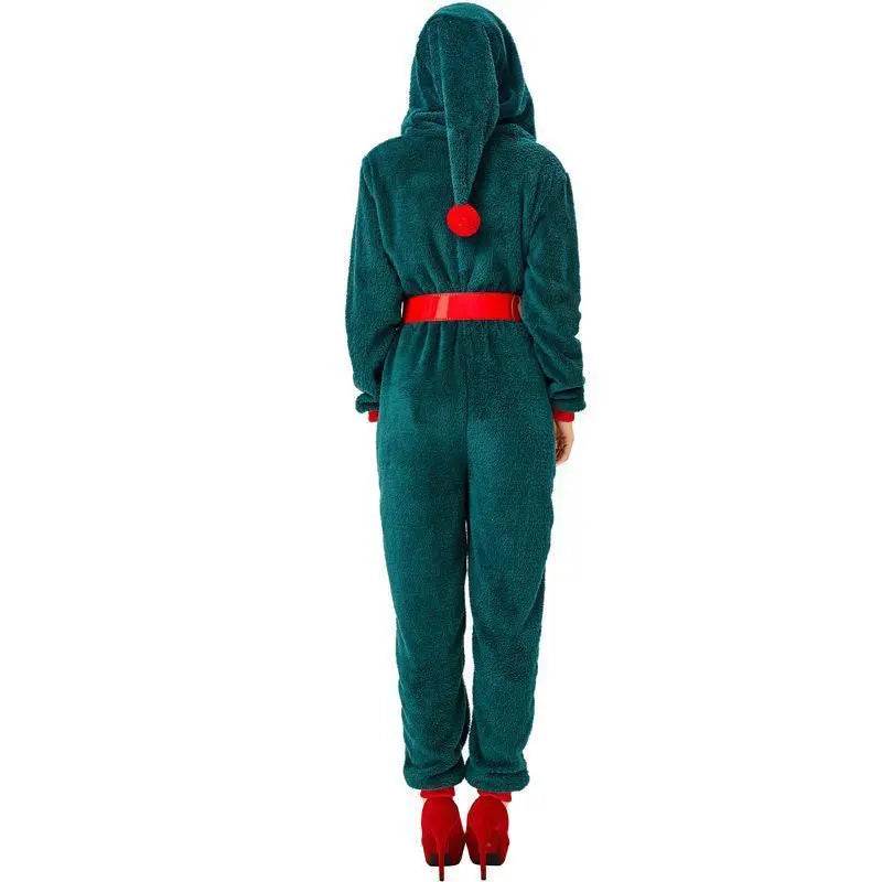 Christmas Family Matching Costume Onesies Hooded Pajamas Jumpsuit - Azufun