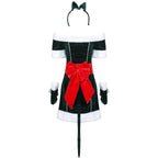 Christmas Off Shoulder Cute Cat Costumes Party Dress - Azufun