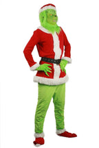 Christmas The Grinch Cosplay Costumes Party Performance Furry Santa Suit - Azufun