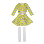 Clueless Cher Horowitz Girl Cosplay Costume School Uniform Suit Fancy Dress Halloween Outfit - Azufun