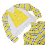 Clueless Cher Horowitz Girl Cosplay Costume School Uniform Suit Fancy Dress Halloween Outfit - Azufun