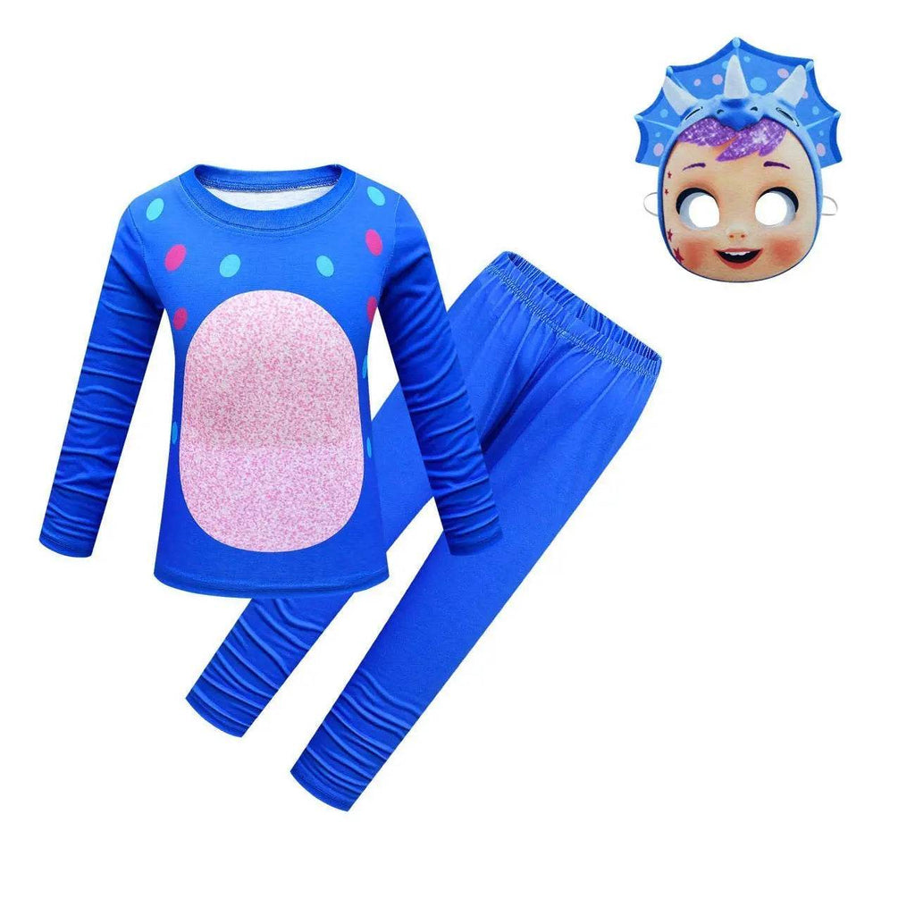 Cry Babies Cosplay Costume Long Sleeve Cartoon Two Piece Suits - Azufun