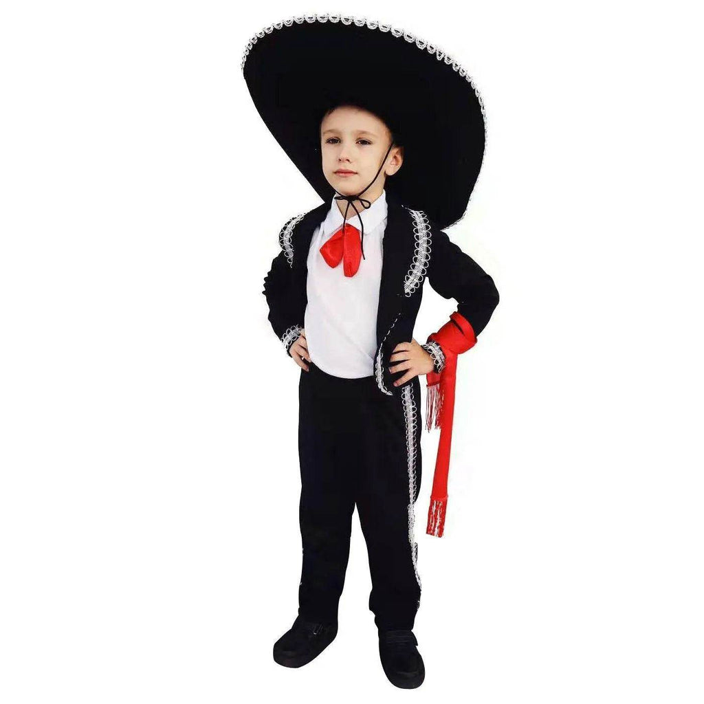 Day of the Dead Mariachi Amigo Kids Party Fancy Cosplay Costume - Azufun