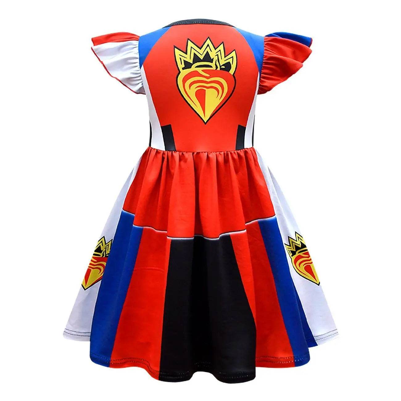 Descendants 3 Costume A-line skirt with flying sleeves Cosplay Dress - Azufun