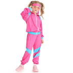 Disco 80S Costume Outfits Dance Set Hip Hop Modern Jazz Team Performance Kids - Azufun