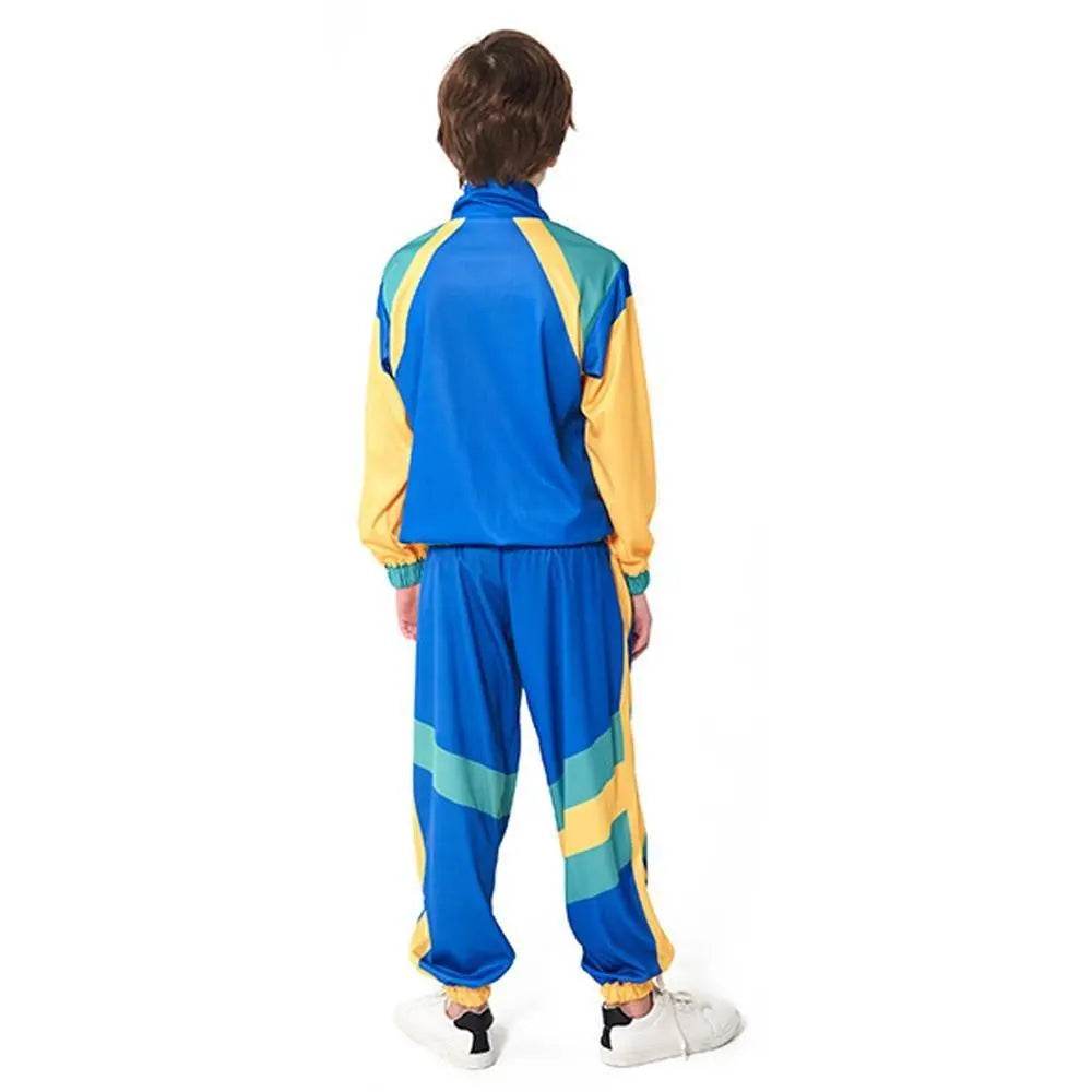 Disco 80S Costume Outfits Dance Set Hip Hop Modern Jazz Team Performance Kids - Azufun