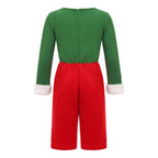 Elf Costume for Girls Boy Kids Christmas Party Dress Outfit - Azufun