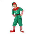 Family Matching Costume Christmas Suit Green Elf Santa Claus Outfits - Azufun