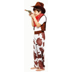 Family Matching West Cowboy Costumes outfit classic wild fancy dress western - Azufun