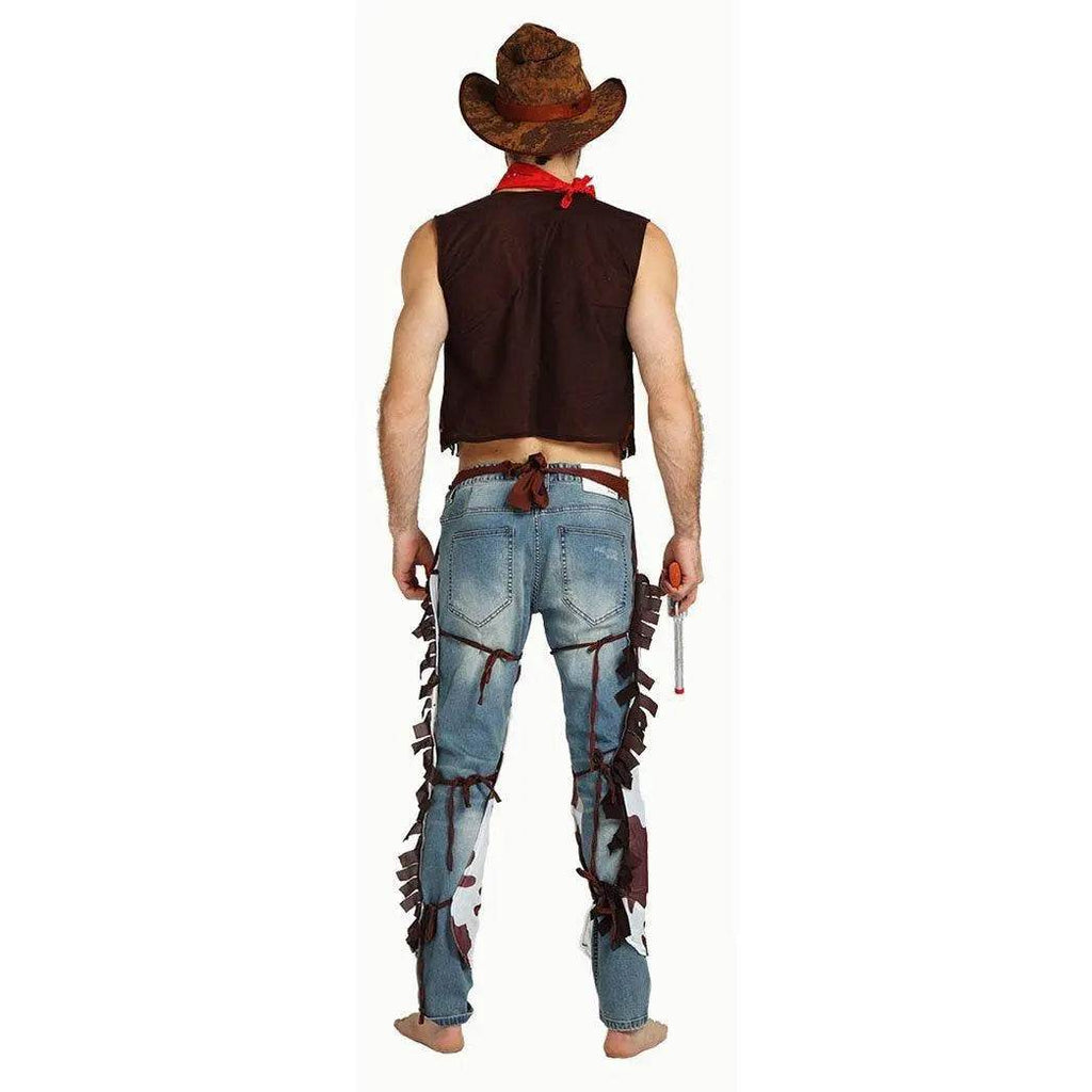 Family Matching West Cowboy Costumes outfit classic wild fancy dress western - Azufun