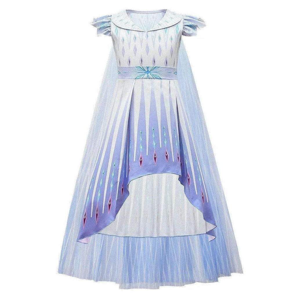 Frozen 2 Cosplay Elsa Halloween Performance Costume Girls Fancy Dress - Azufun