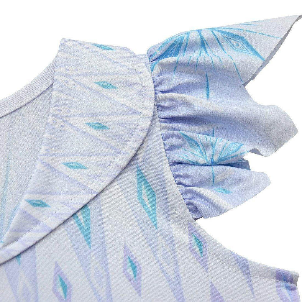 Frozen 2 Cosplay Elsa Halloween Performance Costume Girls Fancy Dress - Azufun