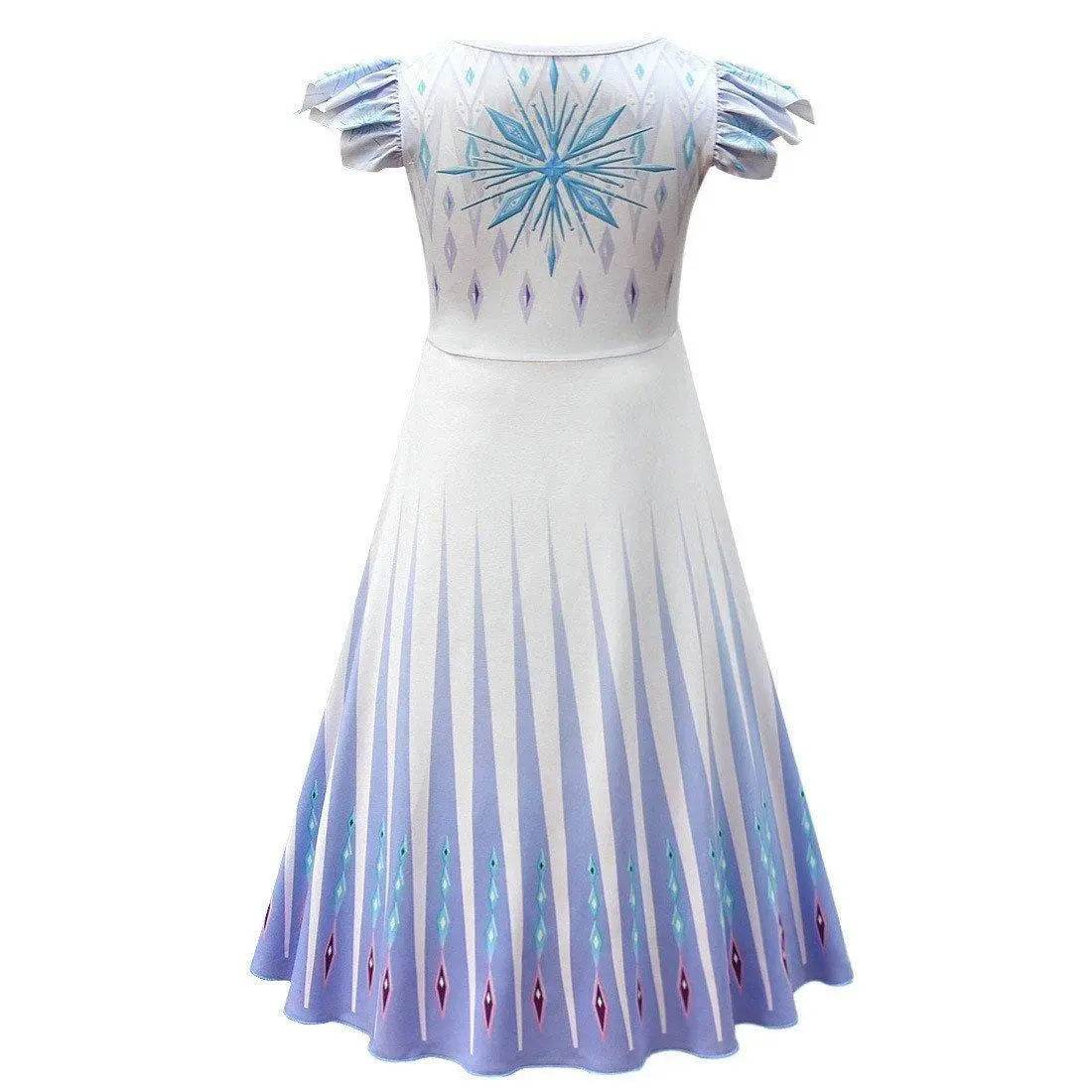 Frozen 2 Cosplay Elsa Halloween Performance Costume Girls Fancy Dress - Azufun