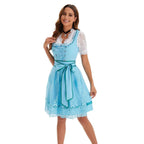 German Oktoberfest Large Size Short Sleeve Dress Costume - Azufun