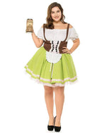 German Oktoberfest Outfit Halloween Plus Size Dress Women Cosplay Costume - Azufun