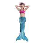 Girls Kids Mermaid Tail Swimwear Bikini Set Swimsuit Swimming Costume - Azufun