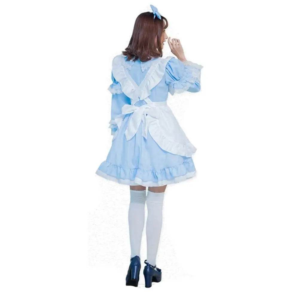 Halloween Alice Dress Girl's Princess Costume Maid Dress for kids - Azufun