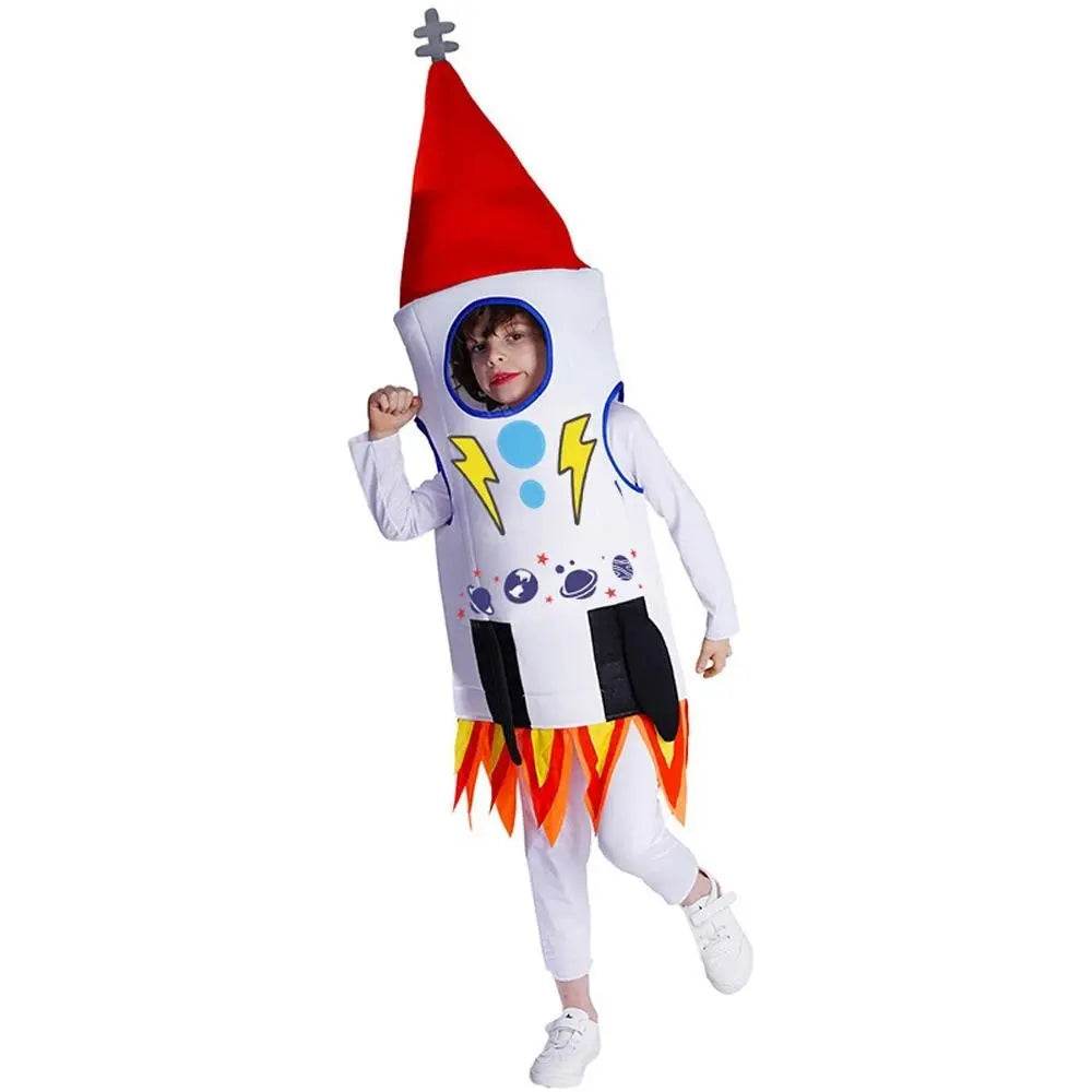 Halloween Boy's Costumes Rocket Stage Performance Jumpsuit Cosplay Costume - Azufun