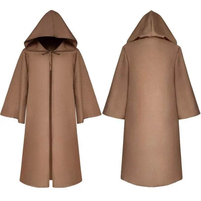 Halloween Medieval Bleach Cloak Cosplay Star War Jedi Knight Anakin Costumes for Adult - Azufun