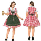 Halloween Plus Size Women German Beer Oktoberfest Cosplay Costume - Azufun