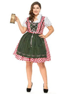Halloween Plus Size Women German Beer Oktoberfest Cosplay Costume - Azufun