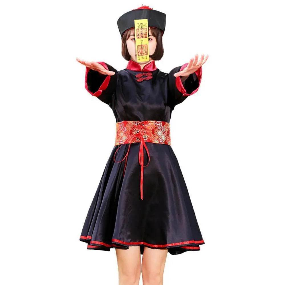Halloween Qing Dynasty zombie cosplay costumes for Mom and Me - Azufun