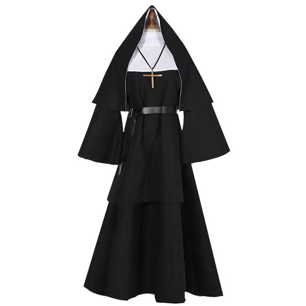 Halloween The ghost nun cosplay priest costume costumes - Azufun