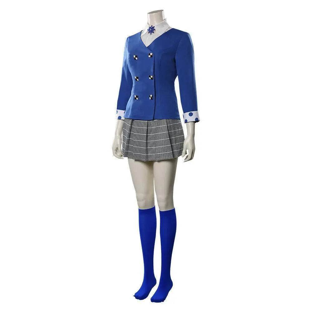 Heathers Veronica Sawyer Costume The Musical Halloween Carnival Cosplay Uniform Skirt Outfits Dress for Women - Azufun