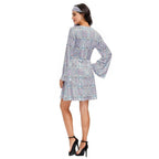 Hip Hop Rock Hippie 70s Costumes Cosplay Halloween Outfit Fancy Dress - Azufun