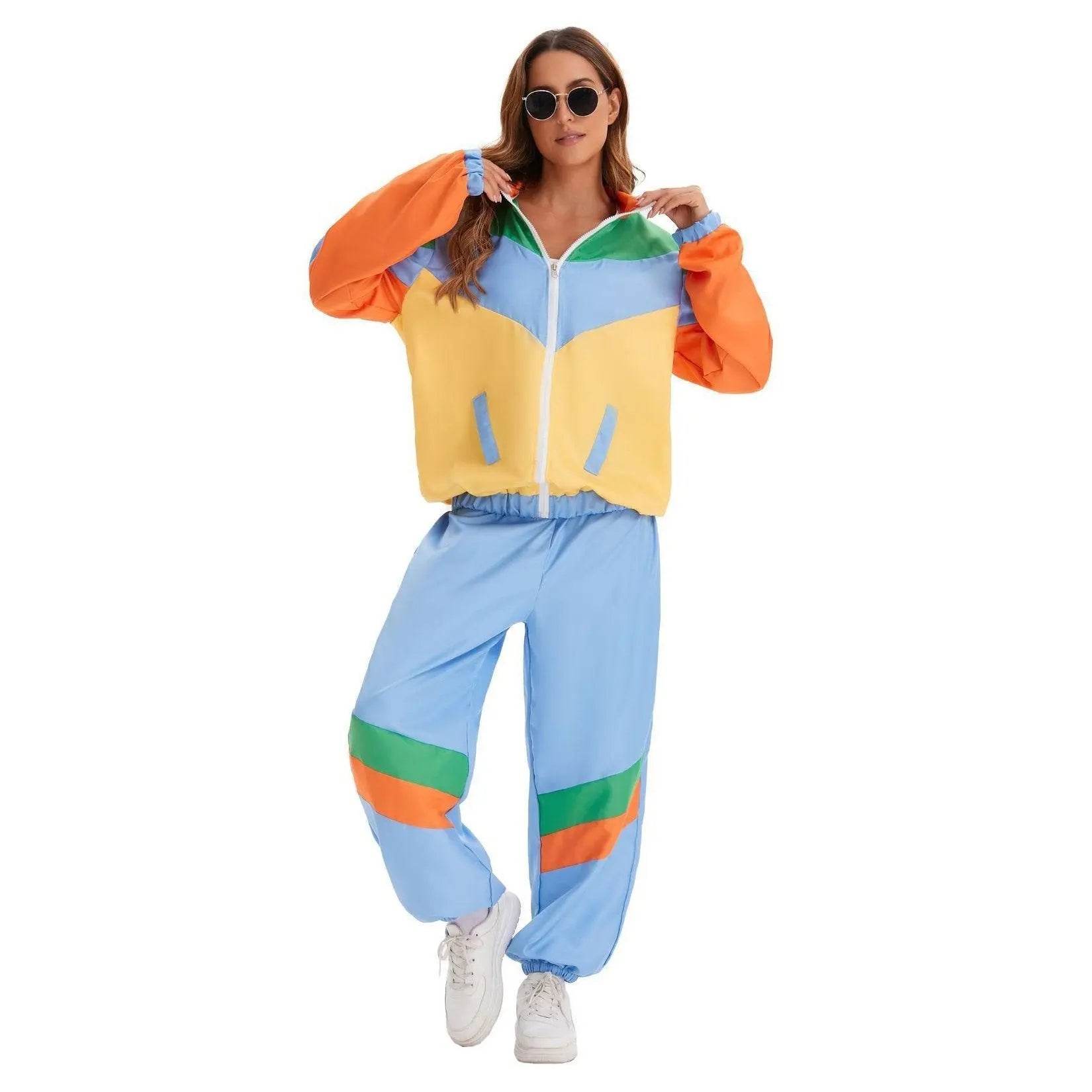 Hip Hop Rock Hippie 70s Costumes Vintage Cosplay Halloween Outfit - Azufun