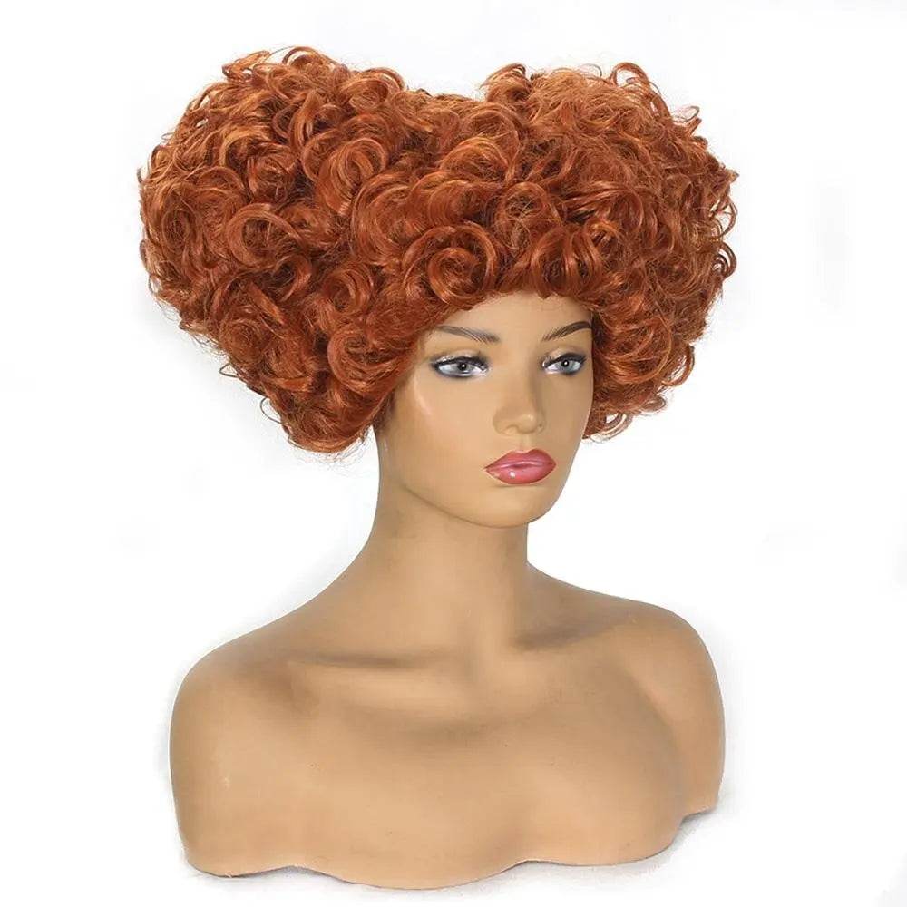 Hocus Pocus Cosplay Winifred Movie Wig Red Queen Costume Wigs for Adult - Azufun